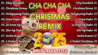 DISCO TRAXX STYLE REMIX 2025 🎅🏼 NONSTOP CHRISTMAS CHA CHA 🎄CHRISTMAS SONGS 2025 [upl. by Yelsiap]