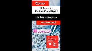 Como generar tu factura electronica en LIVERPOOL solicita tu factura electronica en LIVERPOOL shorts [upl. by Lorrie]