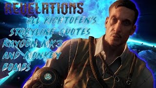 Revelations All Richtofen’s Storyline Quotes Raygun MK3 and Monkey Bombs in Revelations [upl. by Amiarom]