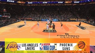 LOS ANGELES LAKERS vs PHOENIX SUNS  EMIRATES NBA CUP 2024  NBA 2K25 [upl. by Nogras]