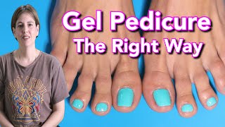 A Proper Salon Pedicure With Gel Step By Step Watch Me Work [upl. by Hildie]