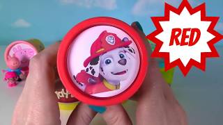 Play Doh COLORS with Bubble Guppies Peppa Paw Patrol amp Mickey Mouse [upl. by Sylado]