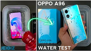 Oppo A96 Water Test 💦  Oppo A96 IPX4 water Resistant Test [upl. by Refanej]