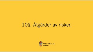 Åtgärder av risker i arbetsmiljön [upl. by Perry]