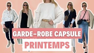 GARDEROBE CAPSULE PRINTEMPS I 12 vêtements  35 tenues pour la saison printanière 2023 [upl. by Naleag991]