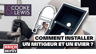 Comment poser son évier et un mitigeur de cuisine  Cooke amp Lewis [upl. by Egoreg300]