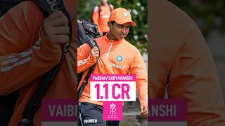 Vaibhav Suryavanshi In 🤑 Rr 110 Cr  rr ipl2025 shortvideo ipl india megaauction vaibhav [upl. by Rebekkah]