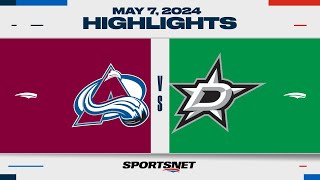 NHL Game 1 Highlights  Avalanche vs Stars  May 7 2024 [upl. by Ahsilyt]