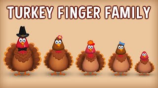 The Finger Family Turkey Family Nursery Rhyme  Thanksgiving Finger Family Songs [upl. by Mandal887]