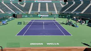 Rafael Nadal vs Denis Shapovalov practice Indian Wells BNP Paribas Open 2020 [upl. by Ielarol911]