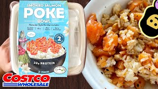 Smoked Salmon Poke Bowl  Costco Product Review [upl. by Dorwin]