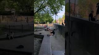 HOW did he not FALL parkour freerunning fail london supaxxl sundaysupaxxl [upl. by Animor804]