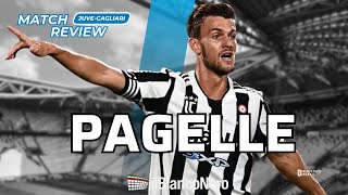 JuveCagliari 21 PAGELLE questa difesa fa pure gol E Kostic torna fondamentale [upl. by Bonnibelle]