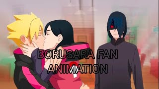 BoruSara  Boruto is grounded  sasuke catches borusara  fan animation  SS Senpai [upl. by Arlana]