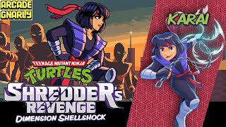 TMNT Shredders Revenge  Dimension Shellshock DLC  KARAI Gameplay  ARCADE  GNARLY Difficulty [upl. by Aitnis]