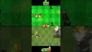 Pvz vs pvz 2  Mega Gatling Pea Cob Cannon Plant Team Vs Gargantuar zombie shorts [upl. by Yttiy]