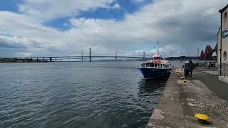 3 Bridges Firth of Forth and Inchcolm Island of Columba Ferry Tour Scotland UK United Kingdom [upl. by Ellekcim]