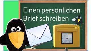 Einen persönlichen Brief schreiben💌 Aufsatz Deutsch Grundschule [upl. by Kirst]