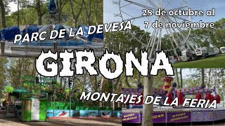 GIRONA se prepara para les FIRES DE SANT NARCÍS  MONTAJES DE LA FERIA DE GIRONA 2022 🎠🌲🎡 [upl. by Lunt]