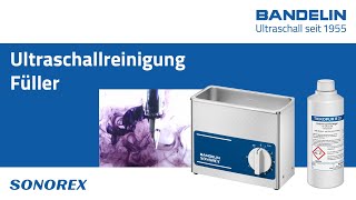 Füller mit Ultraschall reinigen im BANDELIN SONOREX Ultraschallreiniger [upl. by Reich65]