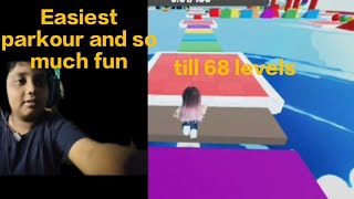 Roblox easy Parkour game llfun platform game ll [upl. by Annatnom]