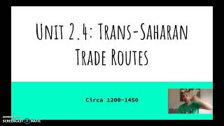 AP World History Topic 24  TransSaharan Trade [upl. by Ikiv583]