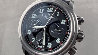 Blancpain Leman Flyback Chronograph Ti 2185F1230A63B Blancpain Watch Review [upl. by Haila505]