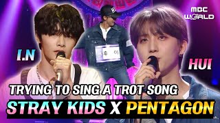 CC Stray Kids IN amp Pentagons Hui Try Trot STRAYKIDS PENTAGON IN HUI [upl. by Zinck]