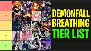 New Demonfall Tier List 2024  All Breathing Ranked From Best To Worst [upl. by Burck]