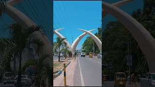 Mombasa City Tusks walkingtourafrica africantour Kenya africa [upl. by Eadmund]