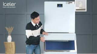 SPESIFIKASI ICE MAKER XD500 DARI ICELER  CUBE ICE 400KG24 JAM  MESIN ES UNTUK USAHA [upl. by Adnat]