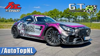 MercedesAMG GTR PRO FI STRAIGHT PIPE  REVIEW on AUTOBAHN by AutoTopNL [upl. by Onilatac]