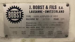 Troqueladora Bobst SP BOBST 1420E [upl. by Werdnaed]