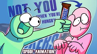 Snickers Ad Campaign Spoof  Youre not you when youre hungry ANIMATION [upl. by Revlys]