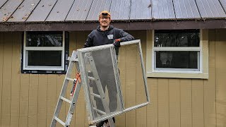 Installing New Windows at My Cabin [upl. by Otnicaj]