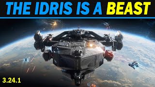 Star Citizen The entire server VS a pair of Idriss No Commentary just the Highlights [upl. by Sillert]