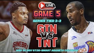 🔴GINEBRA VS TNT GAME 5 FINALS  LIVE SCORE amp PLAY BY PLAY  COMMENTARY [upl. by Audrit]