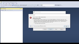 HOW TO FIX CANNOT CONNECT TO SQL SERVER ERROR [upl. by Lila]