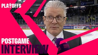 Postgame Interviews Straubing Tigers vs ZSC Lions Zurich [upl. by Aketahs]