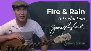 How to play Fire And Rain by James Taylor  Guitar Lesson 1of2 [upl. by Barcot]