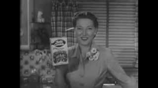 VINTAGE 1953 BETTY CROCKER MARBLE CAKE COMMERCIAL  GREAT LOOKING quotBETTY CROCKERquot ACTRESS [upl. by Banna]