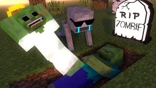 RIP ZOMBIE  MINECRAFT ANIMATION [upl. by Ebag]