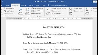 Cara Membuat Daftar Pustaka yang Benar Secara Otomatis [upl. by Conan]