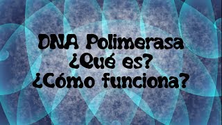 DNA polimerasa ¿Qué es ¿Cómo funciona [upl. by Enisamoht]