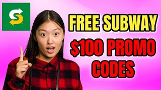 Subway Promo Codes 2024 Secret Tricks to Save 100 Today 🔥 [upl. by Faires]