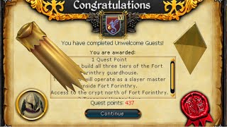 Golden Cape Quest Shard  RS3 Unwelcome Guests quest guide [upl. by Aix]