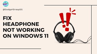 How to Fix Headphone or Earphones Not Working on windows 11 [upl. by Atsuj]