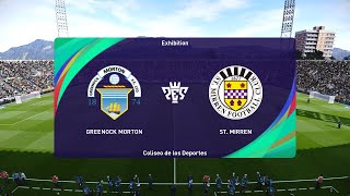 Greenock Morton vs St Mirren 09072024 Club Friendlies PES 2021 [upl. by Haseefan365]