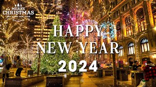 Happy New Year 2024 🎁 Best Happy New Year Music 2024 🎉 Beautiful New Years Eve Ambience 2024 [upl. by Sosthenna998]