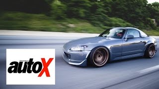 S2000 AutoX Curb Crash [upl. by Aronle]